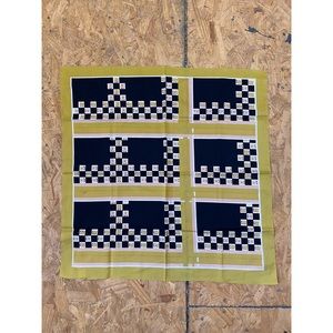 Vintage 1960s Mod Flower Scarf